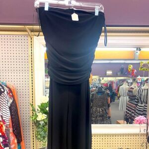 White House Black Market Ladies Sm Black Strapless